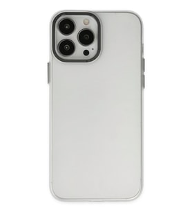 Pilelistore   iPhone 13 Pro Max Kılıf Modos Metal Kapak - Şeffaf