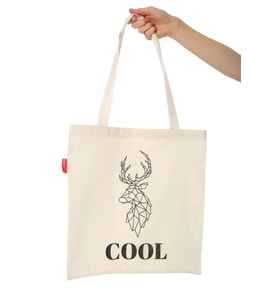 Cool Geyik Baskılı Bez Çanta