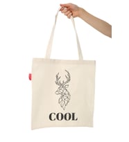 Cool Geyik Baskılı Bez Çanta