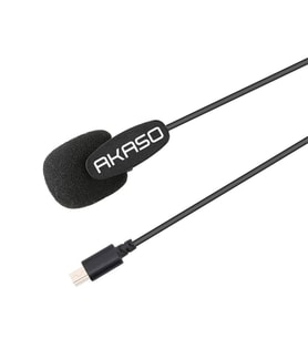 Akaso Kameralar ile Uyumlu Micro USB Girişli Aksiyon Kamera Mikrofonu