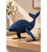 Balina Dekoratif Biblo - 22cm Büyük Boy