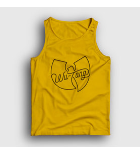 Presmono Unisex Sarı Logo Wu Tang Clan Atlet 303963tt (Sarı)