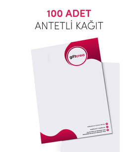 Özelleştirilebilir Firmalara Özel 100lü Antetli Kagıt -Tasarlanabilir Dijital Baskılı Antetli Kağıt