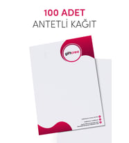 Özelleştirilebilir Firmalara Özel 100lü Antetli Kagıt -Tasarlanabilir Dijital Baskılı Antetli Kağıt