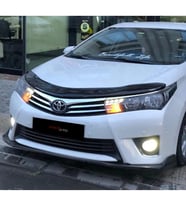 Toyota Corolla 2013 - 2018  Ön Kaput Koruyucu Rüzgarlığı Piano Black 3.2 mm Kalın Plastik