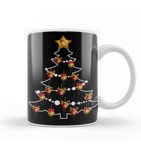 Hans Gruber Die Hard Christmas Tree Baubles Kupa Bardak Porselen