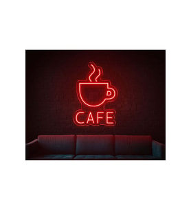CAFE Yazılı ve Şekilli Neon Tabela