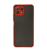 Xiaomi Mi 11 Lite Kılıf Montreal Silikon Kapak - Kırmızı