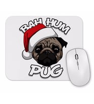 Bah Hum Pug Christmas Mouse Pad