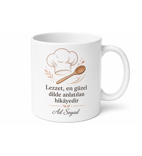 Mutfak Şefi Yazılı Yemek Yapmayı Sevenlere Özel Kupa Bardak Hediye