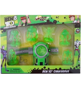 Oyuncak Ben10 Ultimate Alien Saat Ve 6 Parça Figür Sesli Işıklı Benten Saat