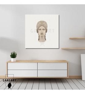 Kare Kanvas Tablo Ünlü Eserler Gustav Klimt Heykel PortresiGAAGART-TKK-0489