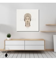 Kare Kanvas Tablo Ünlü Eserler Gustav Klimt Heykel PortresiGAAGART-TKK-0489