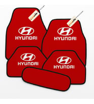 Hyundai Logolu 5 Parça Oto Halı Paspas Seti – Aracınıza Uygun, Şık ve Dayanıklı Zemin Koruyucu (Kırmızı)