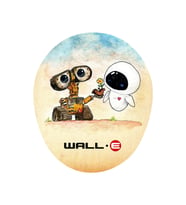 Wall E Ve Eve Tasarım Bilek Destekli Kaymaz Buruşmaz Kırılmaz Mouse Pad (Çok Renkli)