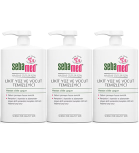 Sebamed Yüz ve Vücut Temizleyici Likit 300 ML (3 Lü Set)