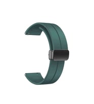 Samsung Galaxy Watch 46mm Uyumlu 22mm Kordon Silikon Metal Mıknatıslı Toka Zore KRD-84 Kayış