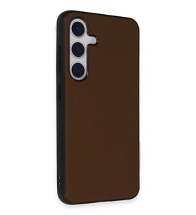 Newface Samsung Galaxy S24 Kılıf Taft Kapak - Kahverengi