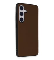 Newface Samsung Galaxy S24 Kılıf Taft Kapak - Kahverengi