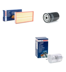 Bosch Filtre Bakım Seti Volkswagen Bora 1.8 Benzin 1998-2005 Hava + Yağ f. + Yakıt Filtre Bosch