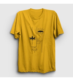 Presmono Unisex Sarı Lovers Valentine's Day Sevgililer Günü T-Shirt 284420tt (Sarı)