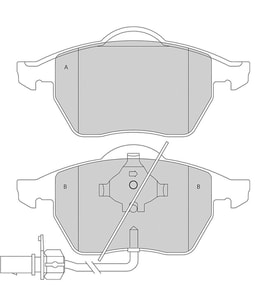 Vw Passat B5 Ön Fren Balatası 1.8T 1.9TDI 1997-2000 4B0698151