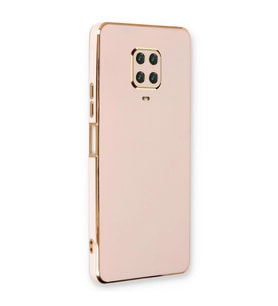 Microsonic Xiaomi Redmi Note 9 Pro Max Kılıf Olive Plated Pembe