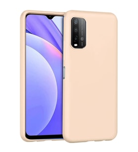 Durukar® Redmi 9T Kılıf Nano içi Kadife Silikon - Pudra