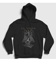 Presmono Unisex Siyah Angels Batushka Kapüşonlu Sweatshirt 389990tt