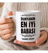 eJOYA Babalar Günü Temalı Kişiye Özel Kupa Bardak 116533