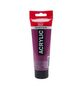 Talens Amsterdam Akrilik Boya 120 ml. 567 Permanent Red Violet 