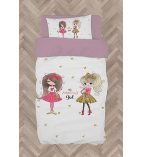 MEKTA HOME BEBEK VE ÇOCUK ODASI The Amazing Girl Desenli Nevresim Takımı