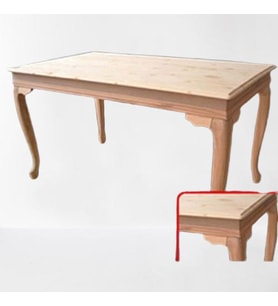 Masa ST Klasik AVANGARD ASLAN Model Kayın Kulak Ayak HAM Ladin Açılı Tabla Elyapı (Kahverengi)