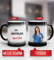 Odyolog Kupa Bardak Sihirli Fotoğraflı