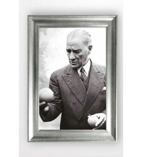 Gümüş Çerçeveli Atatürk Tablo a434