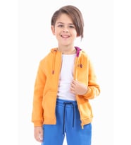 Toontoy Unisex Çocuk Nakışlı Hırka (Oranj)