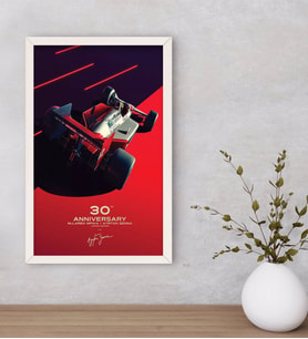 BK Gift Formula 1 Tasarımlı Dekoratif Ahşap Beyaz Çerçeveli Tablo-6