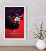 BK Gift Formula 1 Tasarımlı Dekoratif Ahşap Beyaz Çerçeveli Tablo-6