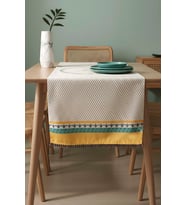 Safran Luxe Keten Runner 45x140 cm
