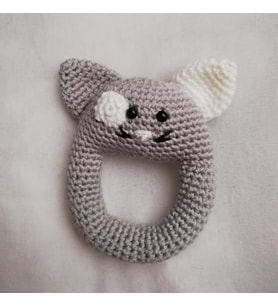Kedi Çıngırak Amigurumi Organik Oyuncak