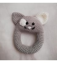 Kedi Çıngırak Amigurumi Organik Oyuncak