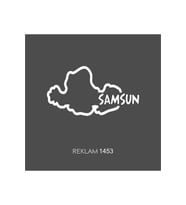 Samsun İl Sınırı Oto Sticker Oto Sticker 14*7 Cm