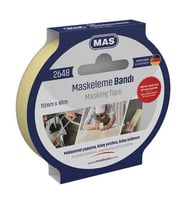 Mas Krepe Maskeleme Bantı 15 MM x 40 Metre Maskeleme Bandı