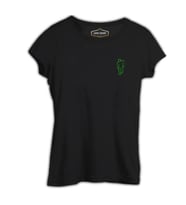 Billie Eilish - Blohsh Logo Siyah Kadın Tshirt