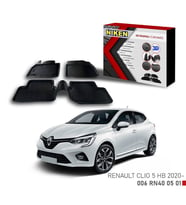 Renault Clio 5 Havuzlu 3D Paspas Niken Siyah 2019-