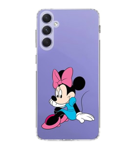Samsung Galaxy A54  Kamera korumalı Kapak Minnie Mouse Tasarımlı  Şeffaf Kılıf