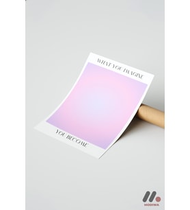 What You Imagine You Become, Çerçevesiz Yüksek Kalite Duvar Afişi - Kişiye Özel Hediye
