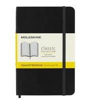 Moleskine Yumuşak Kapak Defter Siyah (Kareli - 9x14) - 7124