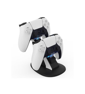 Byoztek PS5 Dualsense Joystick Dual Çiftli Hızlı Şarj Standı Dock (Beyaz)
