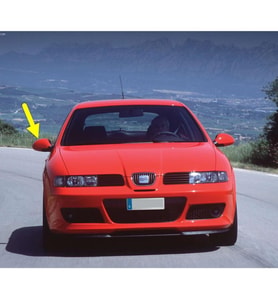 Seat Leon MK1 2003-2005 Sağ Yan Dış Dikiz Ayna Kapağı 6L0857538